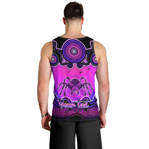 personalised-australia-scorpio-tarantulas-spider-zodiac-men-tank-top-auz-astrology-aboriginal-magenta