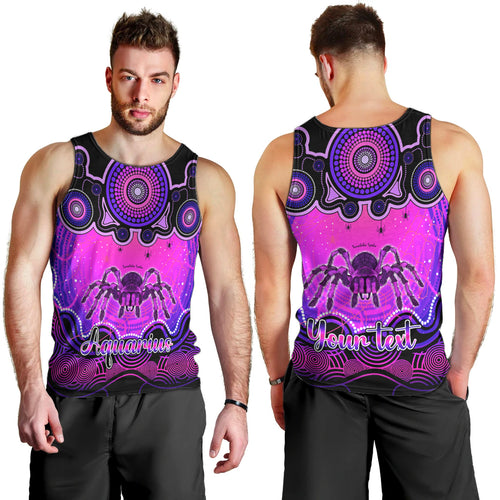 personalised-australia-scorpio-tarantulas-spider-zodiac-men-tank-top-auz-astrology-aboriginal-magenta