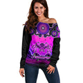 personalised-australia-scorpio-tarantulas-spider-zodiac-off-shoulder-sweater-auz-astrology-aboriginal-magenta
