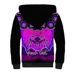 personalised-australia-scorpio-tarantulas-spider-zodiac-sherpa-hoodie-auz-astrology-aboriginal-magenta