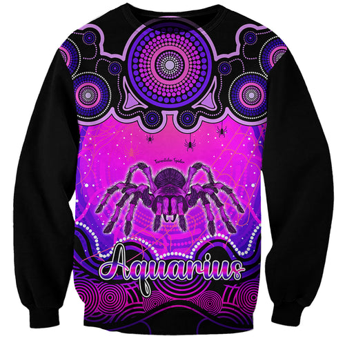 personalised-australia-scorpio-tarantulas-spider-zodiac-sweatshirt-auz-astrology-aboriginal-magenta