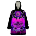 personalised-australia-scorpio-tarantulas-spider-zodiac-wearable-blanket-hoodie-auz-astrology-aboriginal-magenta
