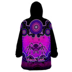 personalised-australia-scorpio-tarantulas-spider-zodiac-wearable-blanket-hoodie-auz-astrology-aboriginal-magenta