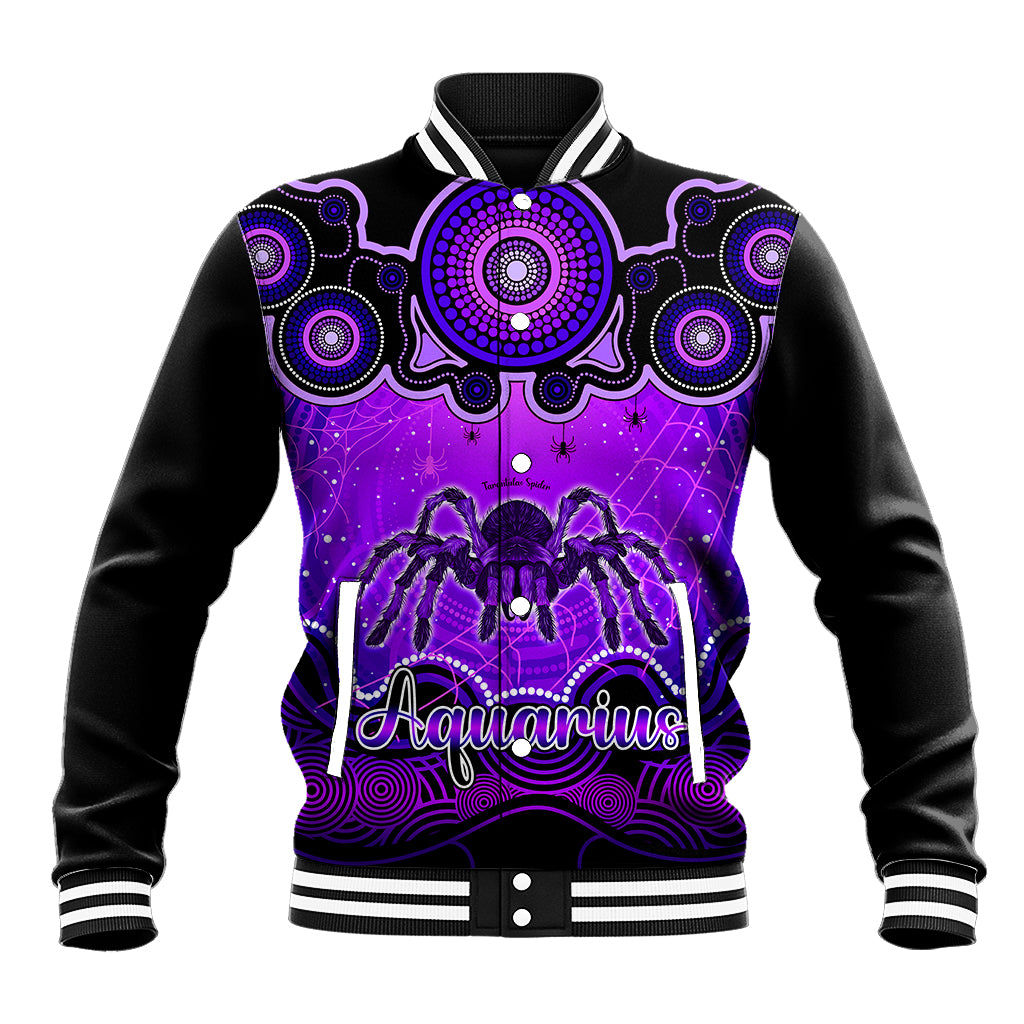 personalised-australia-scorpio-tarantulas-spider-zodiac-baseball-jacket-auz-astrology-aboriginal-purple