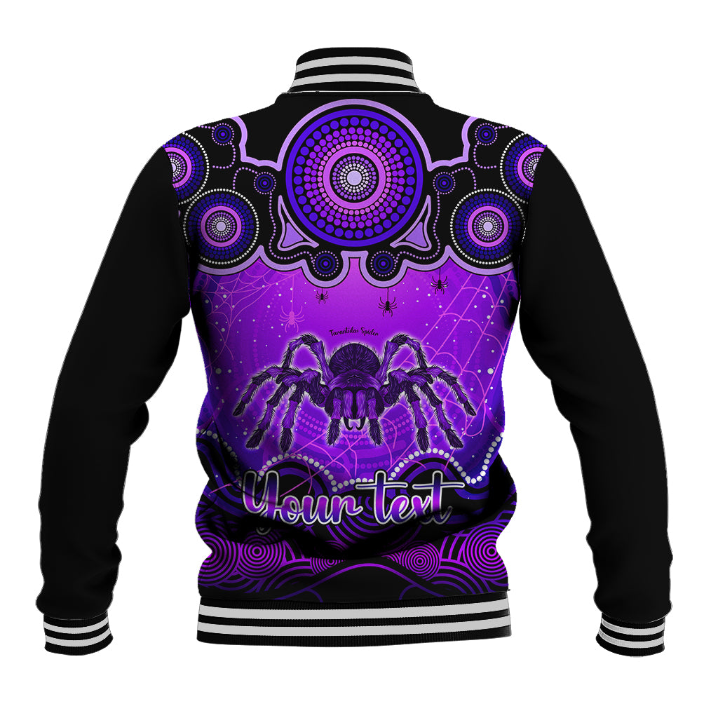 personalised-australia-scorpio-tarantulas-spider-zodiac-baseball-jacket-auz-astrology-aboriginal-purple