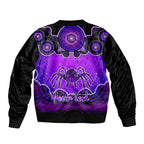 personalised-australia-scorpio-tarantulas-spider-zodiac-bomber-jacket-auz-astrology-aboriginal-purple