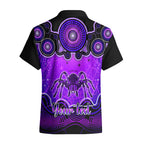 personalised-australia-scorpio-tarantulas-spider-zodiac-hawaiian-shirt-auz-astrology-aboriginal-purple