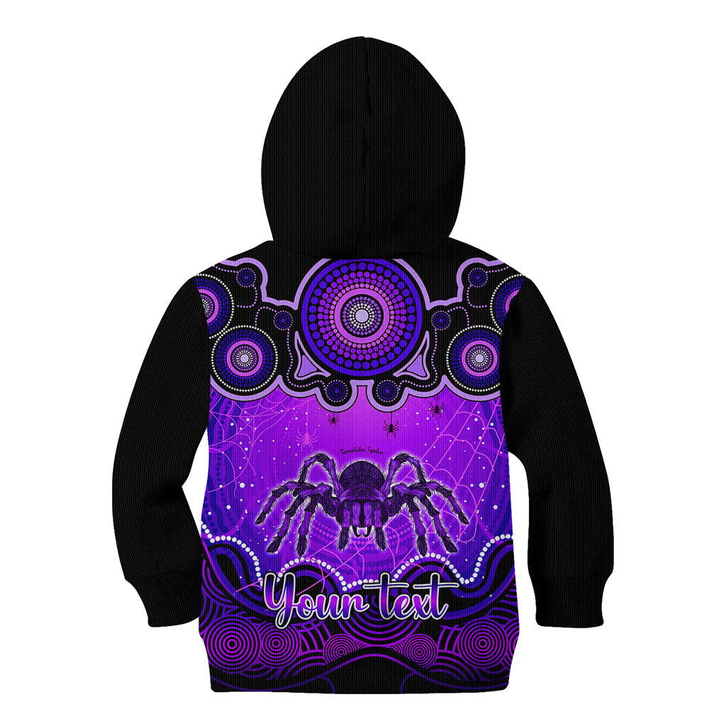 personalised-australia-scorpio-tarantulas-spider-zodiac-kid-hoodie-auz-astrology-aboriginal-purple