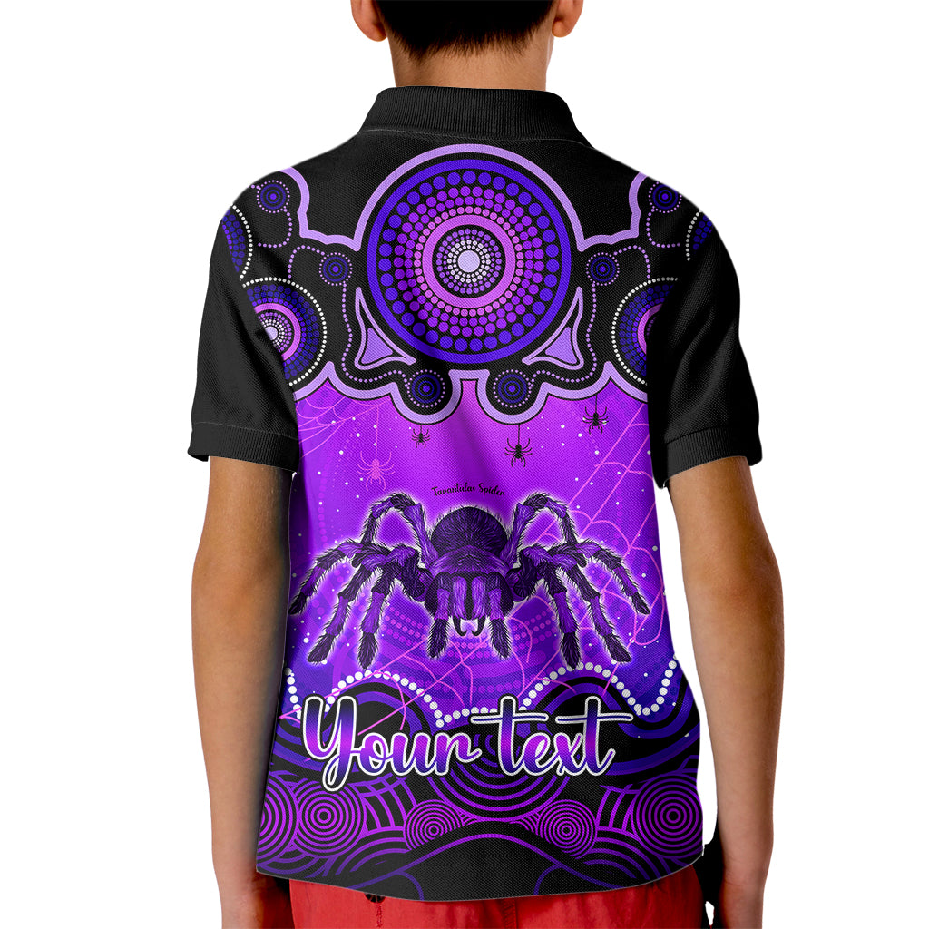 personalised-australia-scorpio-tarantulas-spider-zodiac-kid-polo-shirt-auz-astrology-aboriginal-purple