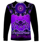 personalised-australia-scorpio-tarantulas-spider-zodiac-long-sleeve-shirt-auz-astrology-aboriginal-purple