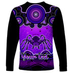 personalised-australia-scorpio-tarantulas-spider-zodiac-long-sleeve-shirt-auz-astrology-aboriginal-purple