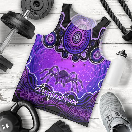 personalised-australia-scorpio-tarantulas-spider-zodiac-men-tank-top-auz-astrology-aboriginal-purple