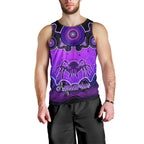 personalised-australia-scorpio-tarantulas-spider-zodiac-men-tank-top-auz-astrology-aboriginal-purple