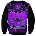 personalised-australia-scorpio-tarantulas-spider-zodiac-sweatshirt-auz-astrology-aboriginal-purple
