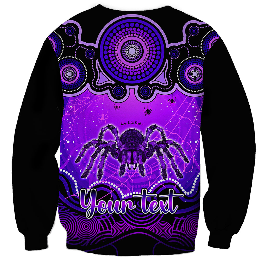 personalised-australia-scorpio-tarantulas-spider-zodiac-sweatshirt-auz-astrology-aboriginal-purple