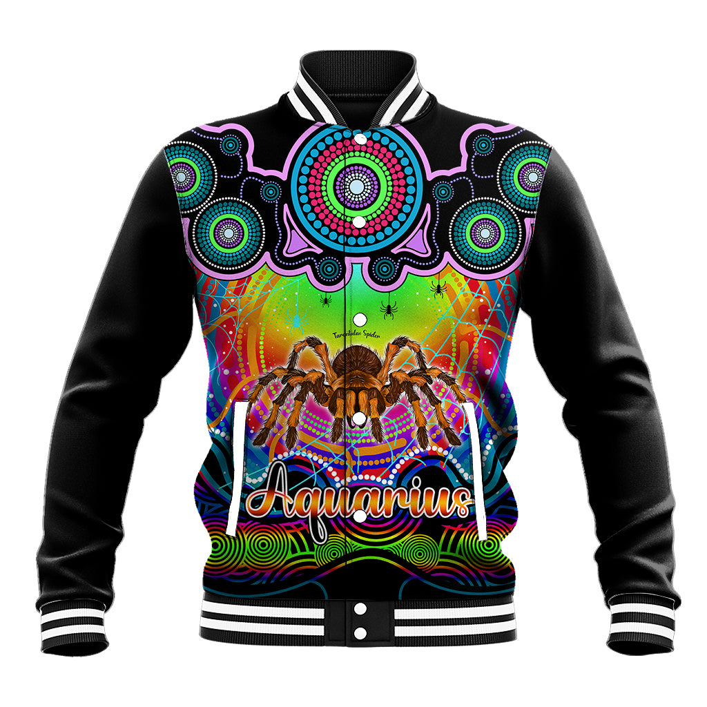 personalised-australia-scorpio-tarantulas-spider-zodiac-baseball-jacket-auz-astrology-aboriginal-rainbow