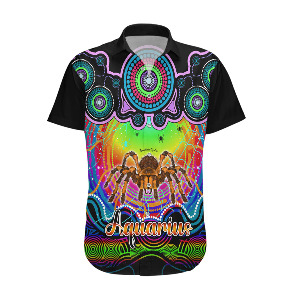 personalised-australia-scorpio-tarantulas-spider-zodiac-hawaiian-shirt-auz-astrology-aboriginal-rainbow