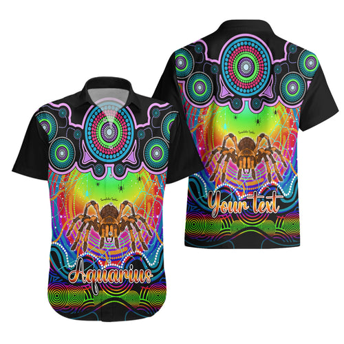 personalised-australia-scorpio-tarantulas-spider-zodiac-hawaiian-shirt-auz-astrology-aboriginal-rainbow