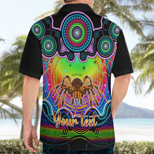 personalised-australia-scorpio-tarantulas-spider-zodiac-hawaiian-shirt-auz-astrology-aboriginal-rainbow