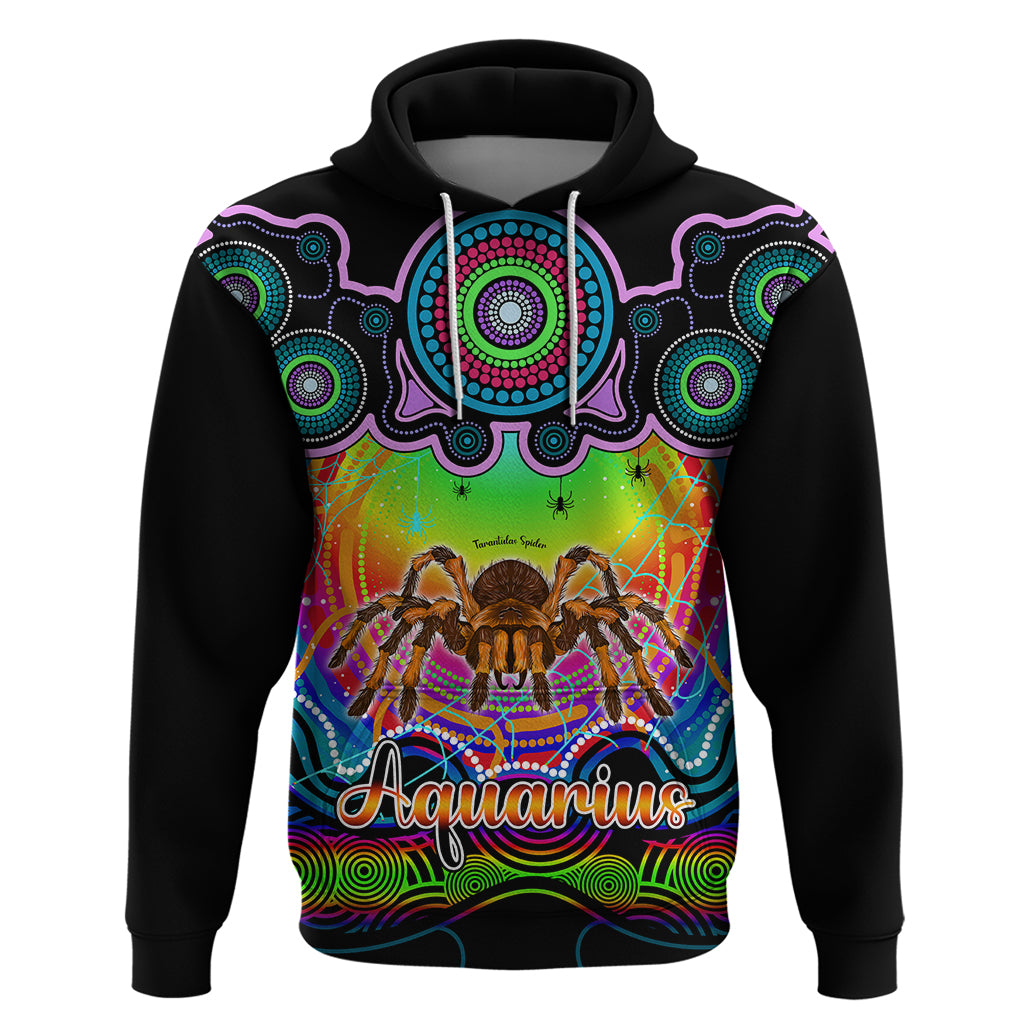 personalised-australia-scorpio-tarantulas-spider-zodiac-hoodie-auz-astrology-aboriginal-rainbow
