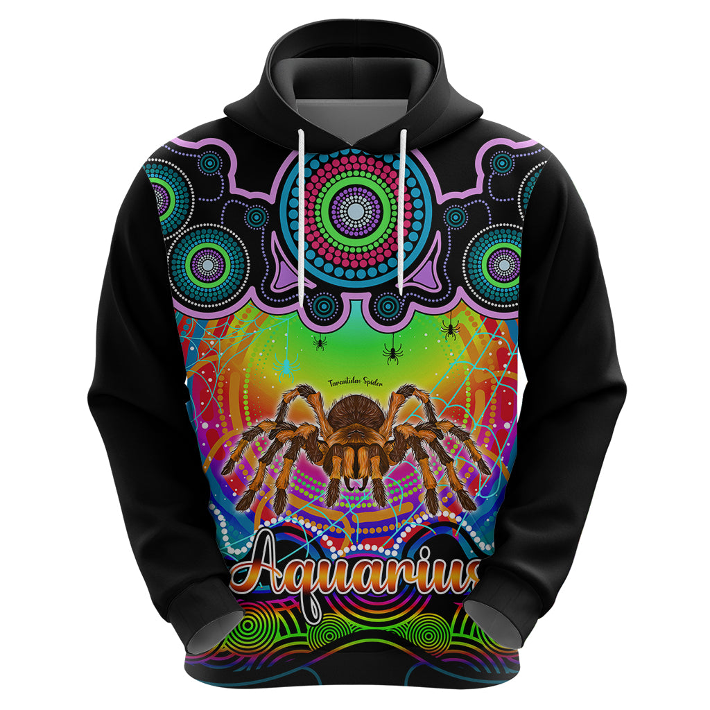 personalised-australia-scorpio-tarantulas-spider-zodiac-hoodie-auz-astrology-aboriginal-rainbow