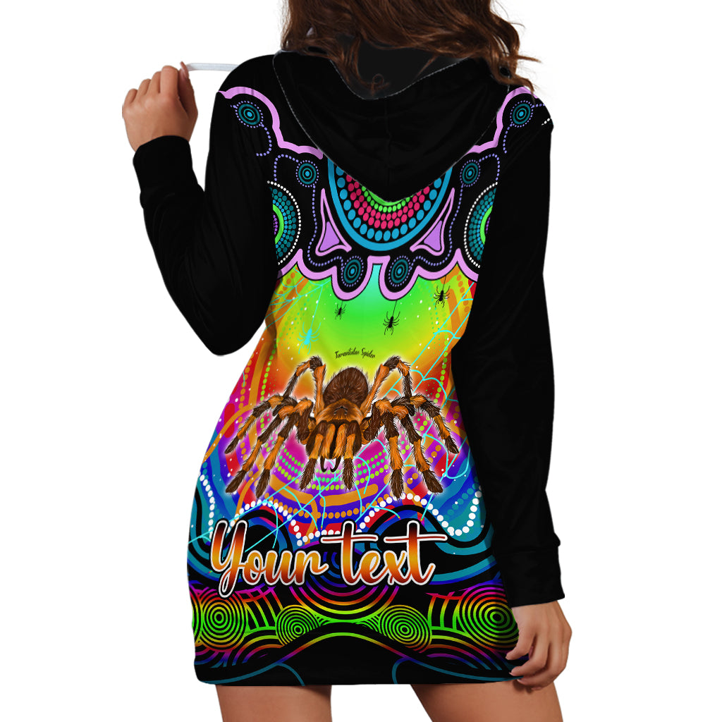 personalised-australia-scorpio-tarantulas-spider-zodiac-hoodie-dress-auz-astrology-aboriginal-rainbow
