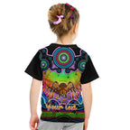 personalised-australia-scorpio-tarantulas-spider-zodiac-kid-t-shirt-auz-astrology-aboriginal-rainbow