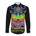 personalised-australia-scorpio-tarantulas-spider-zodiac-long-sleeve-button-shirt-auz-astrology-aboriginal-rainbow