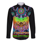 personalised-australia-scorpio-tarantulas-spider-zodiac-long-sleeve-button-shirt-auz-astrology-aboriginal-rainbow