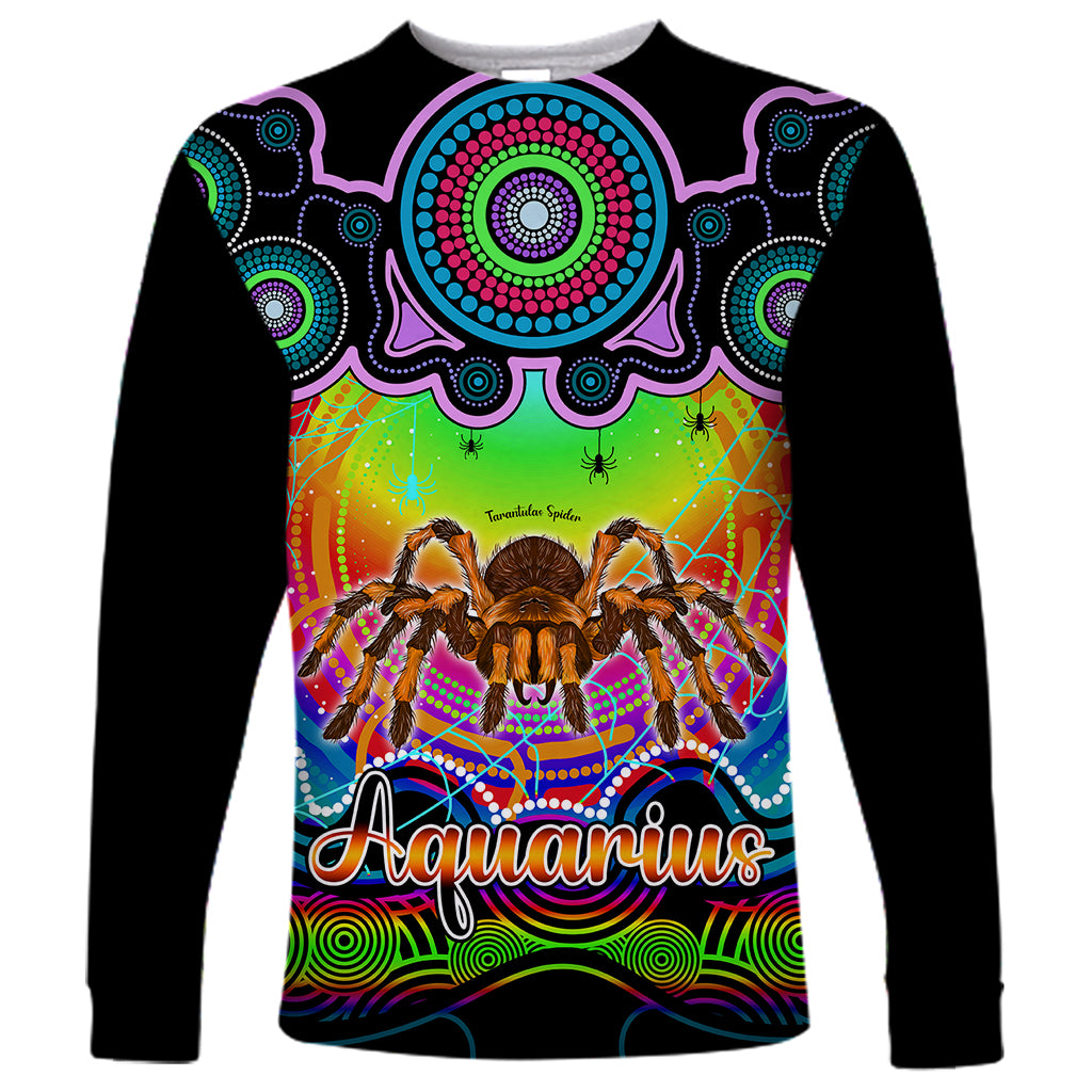 personalised-australia-scorpio-tarantulas-spider-zodiac-long-sleeve-shirt-auz-astrology-aboriginal-rainbow