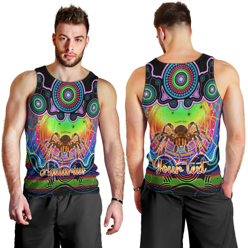 personalised-australia-scorpio-tarantulas-spider-zodiac-men-tank-top-auz-astrology-aboriginal-rainbow