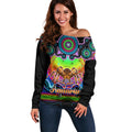 personalised-australia-scorpio-tarantulas-spider-zodiac-off-shoulder-sweater-auz-astrology-aboriginal-rainbow