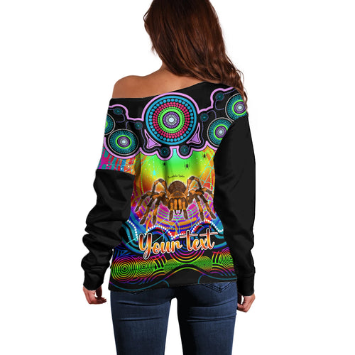 personalised-australia-scorpio-tarantulas-spider-zodiac-off-shoulder-sweater-auz-astrology-aboriginal-rainbow