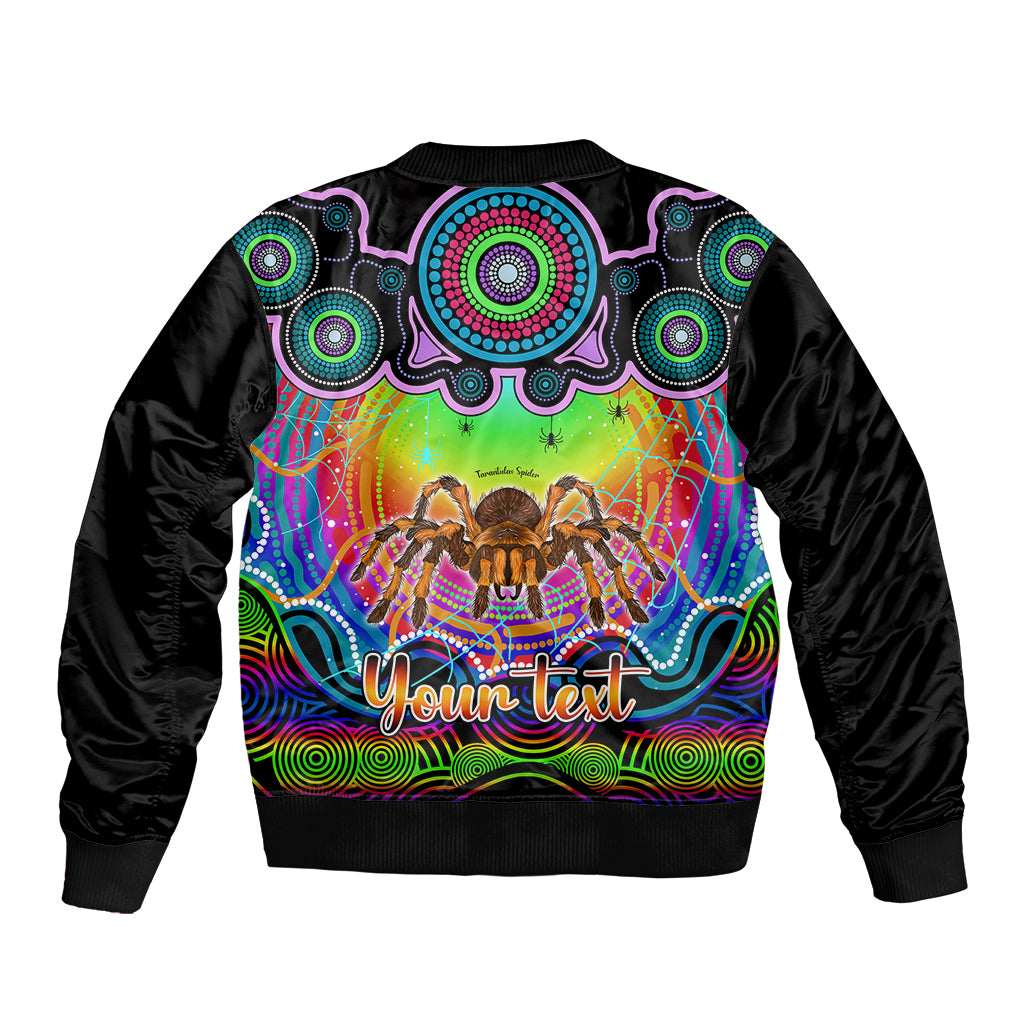 personalised-australia-scorpio-tarantulas-spider-zodiac-sleeve-zip-bomber-jacket-auz-astrology-aboriginal-rainbow