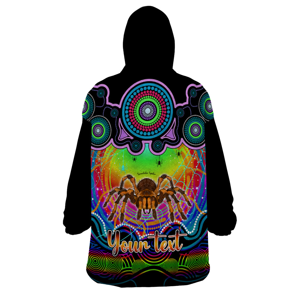 personalised-australia-scorpio-tarantulas-spider-zodiac-wearable-blanket-hoodie-auz-astrology-aboriginal-rainbow