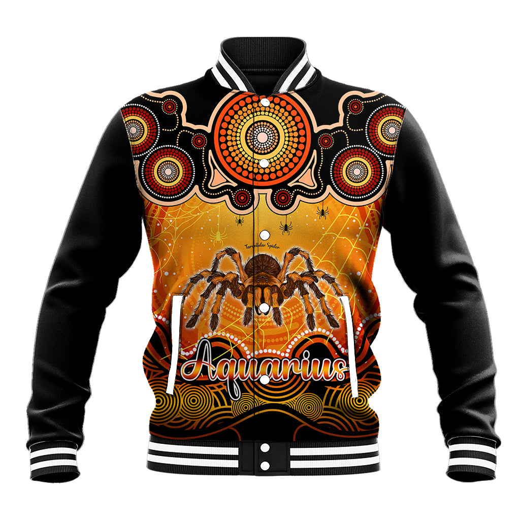 personalised-australia-scorpio-tarantulas-spider-zodiac-baseball-jacket-auz-astrology-aboriginal-red