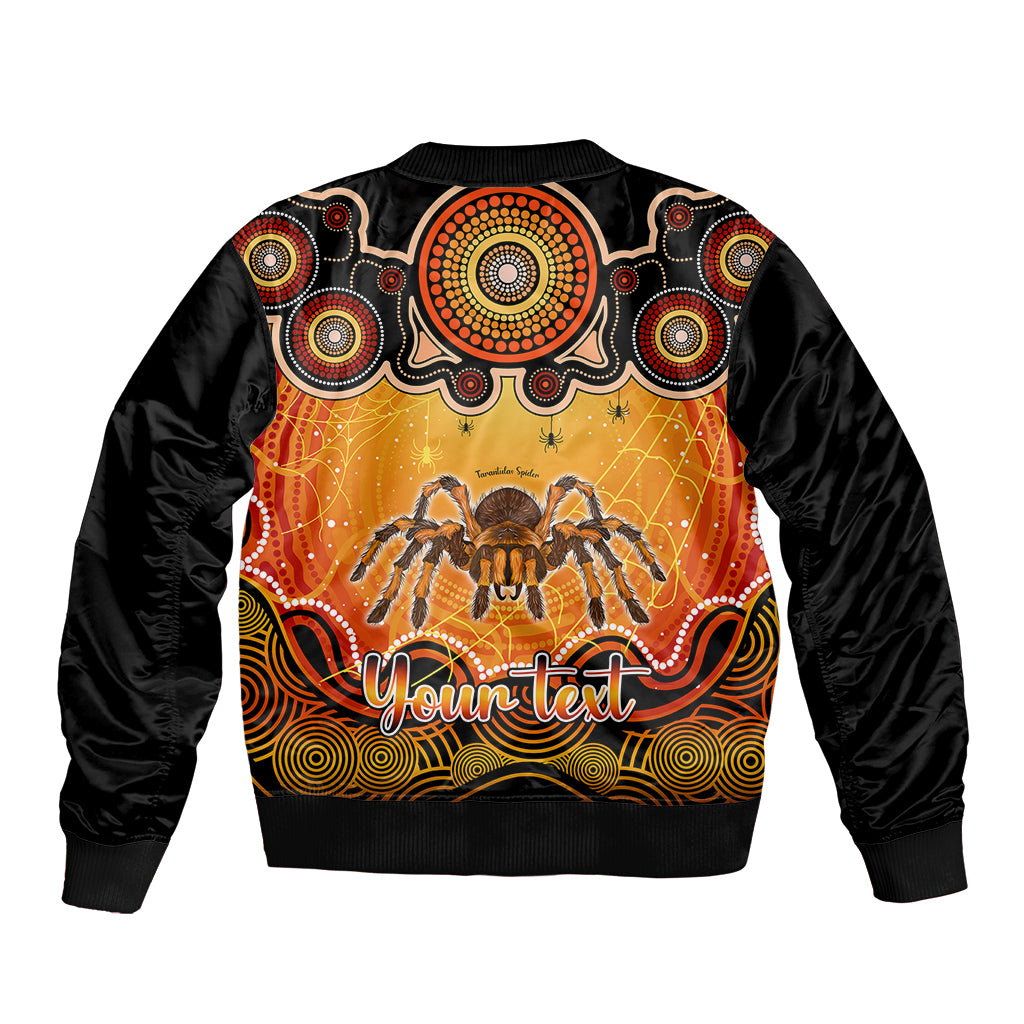personalised-australia-scorpio-tarantulas-spider-zodiac-bomber-jacket-auz-astrology-aboriginal-red