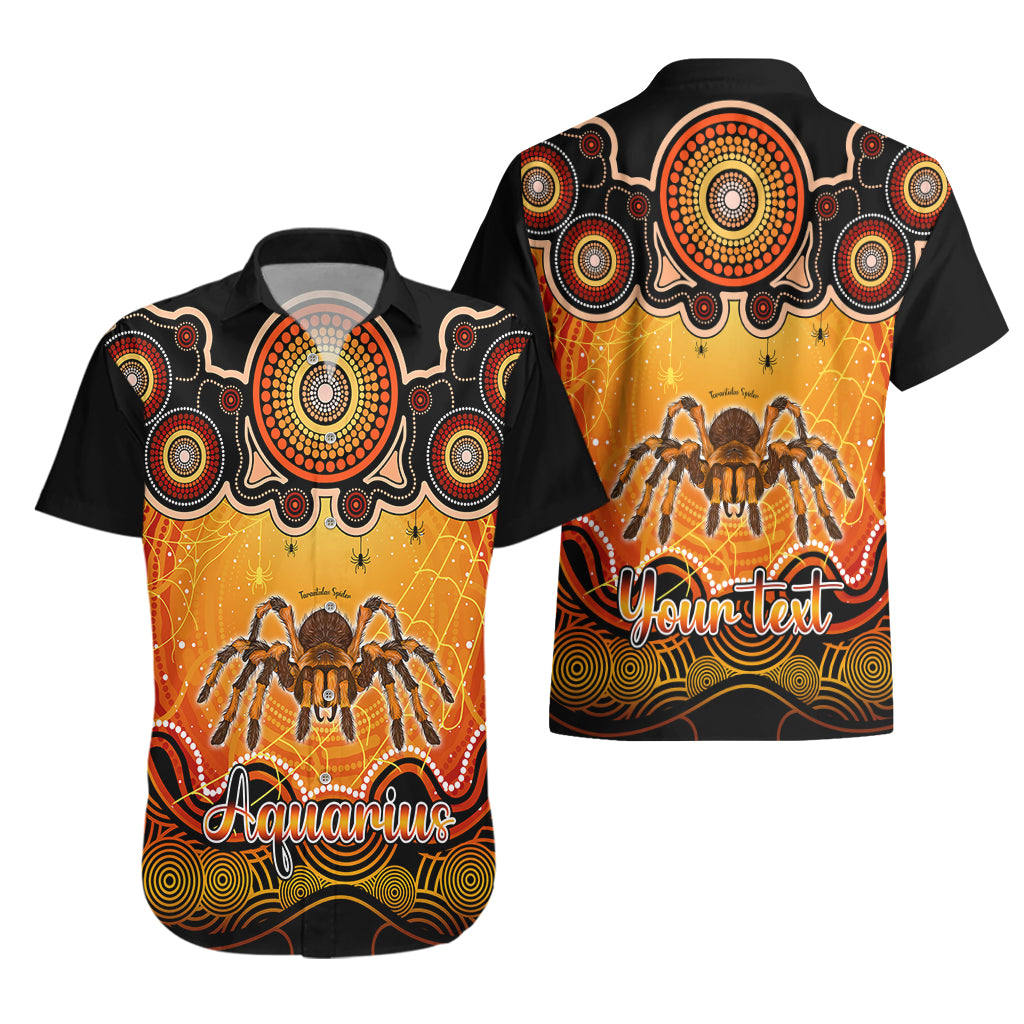 personalised-australia-scorpio-tarantulas-spider-zodiac-hawaiian-shirt-auz-astrology-aboriginal-red