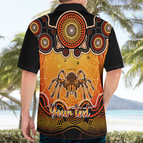 personalised-australia-scorpio-tarantulas-spider-zodiac-hawaiian-shirt-auz-astrology-aboriginal-red