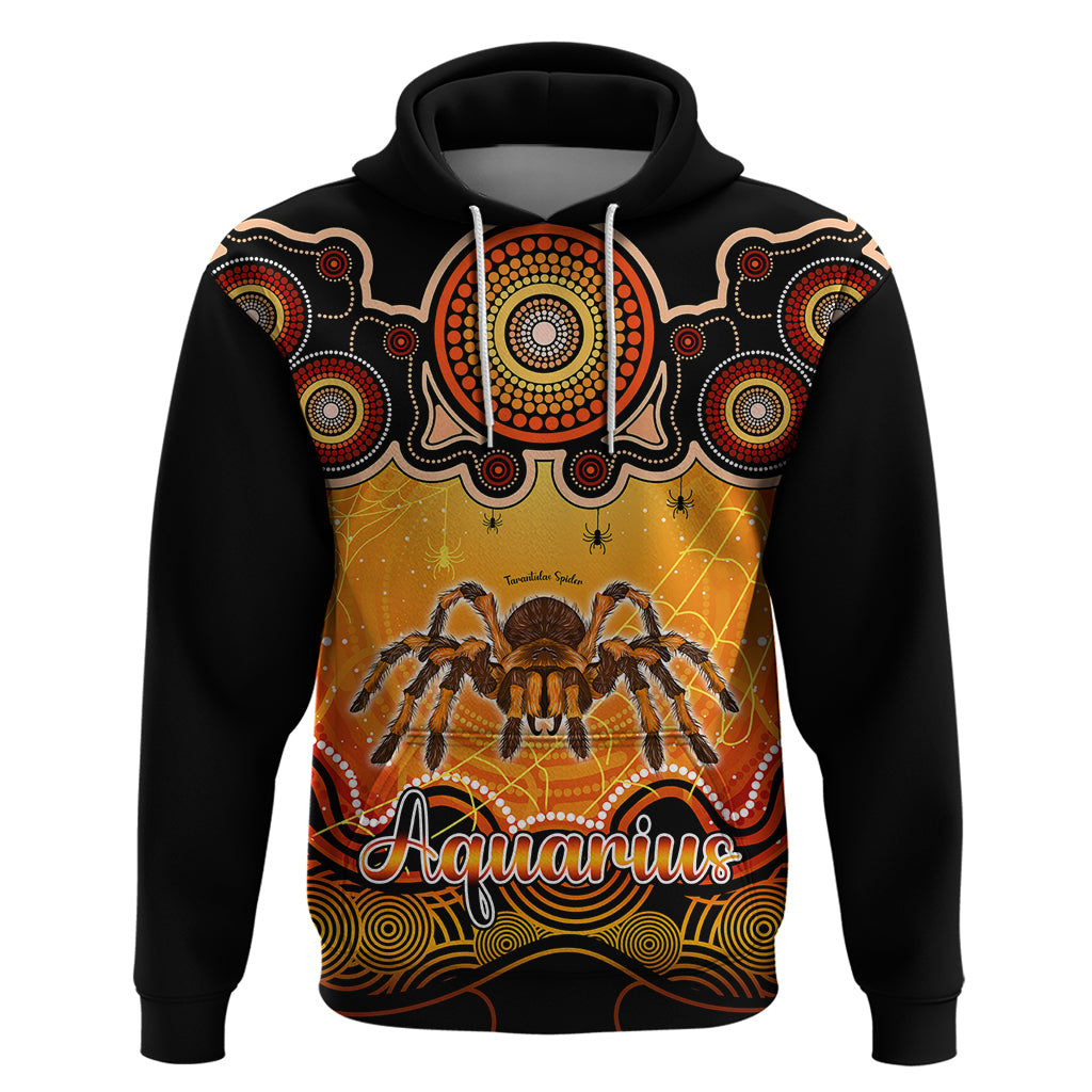 personalised-australia-scorpio-tarantulas-spider-zodiac-hoodie-auz-astrology-aboriginal-red
