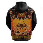personalised-australia-scorpio-tarantulas-spider-zodiac-hoodie-auz-astrology-aboriginal-red