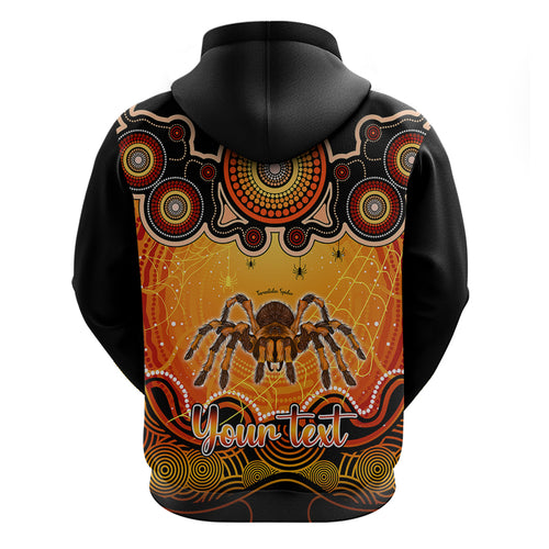 personalised-australia-scorpio-tarantulas-spider-zodiac-hoodie-auz-astrology-aboriginal-red