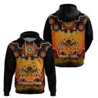 personalised-australia-scorpio-tarantulas-spider-zodiac-hoodie-auz-astrology-aboriginal-red