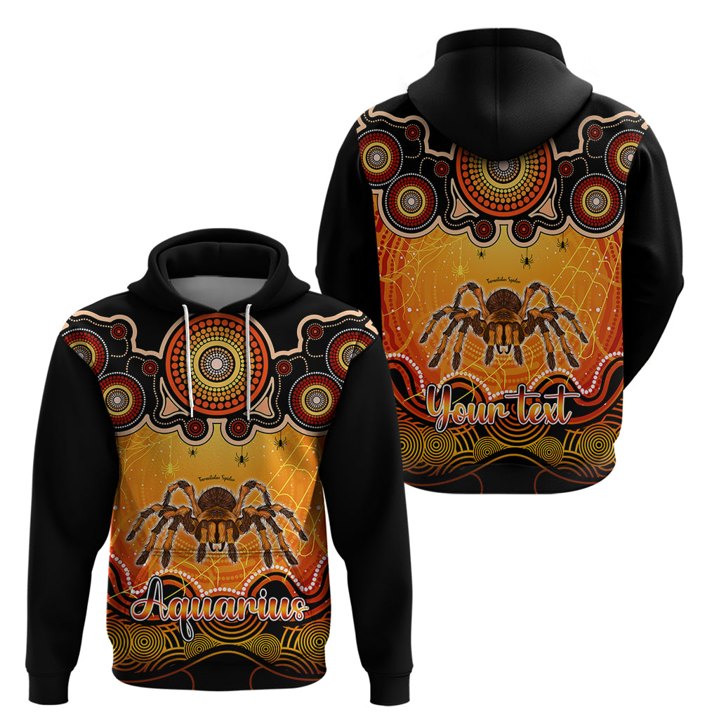 personalised-australia-scorpio-tarantulas-spider-zodiac-hoodie-auz-astrology-aboriginal-red