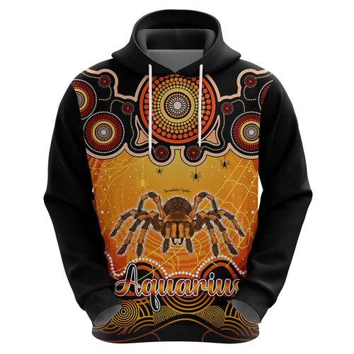 personalised-australia-scorpio-tarantulas-spider-zodiac-hoodie-auz-astrology-aboriginal-red