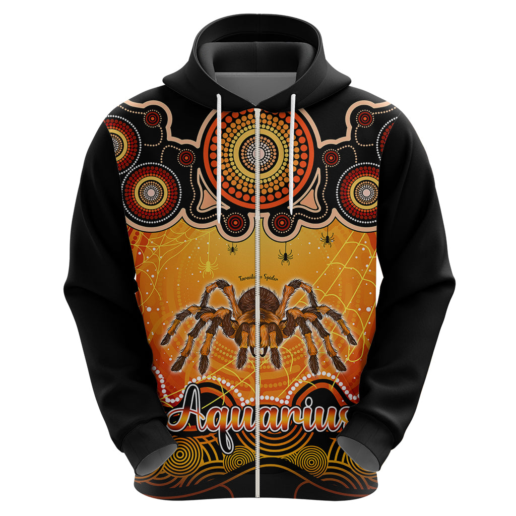personalised-australia-scorpio-tarantulas-spider-zodiac-hoodie-auz-astrology-aboriginal-red