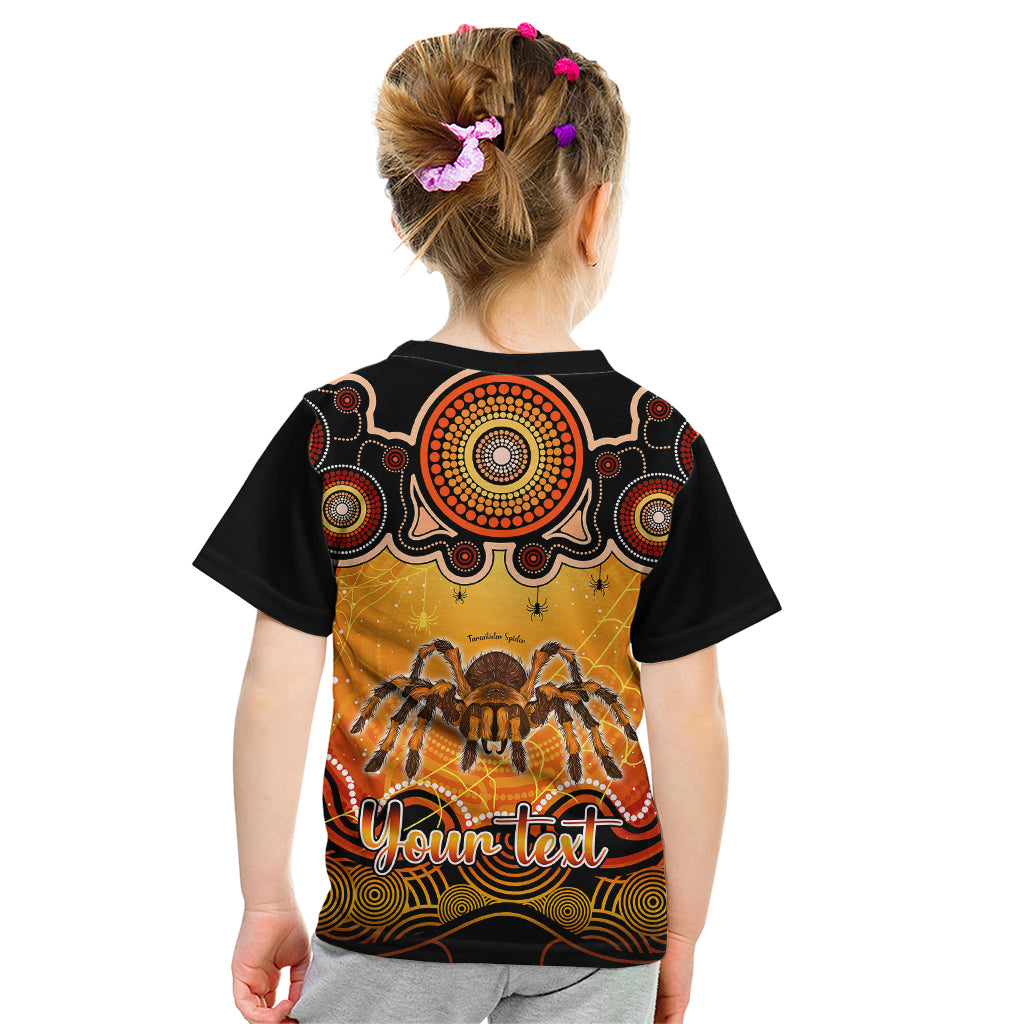 personalised-australia-scorpio-tarantulas-spider-zodiac-kid-t-shirt-auz-astrology-aboriginal-red