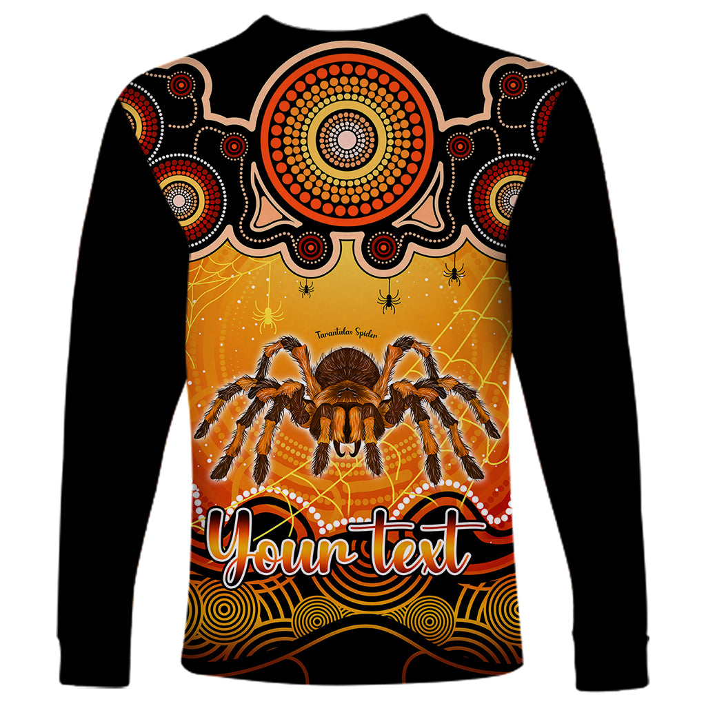 personalised-australia-scorpio-tarantulas-spider-zodiac-long-sleeve-shirt-auz-astrology-aboriginal-red