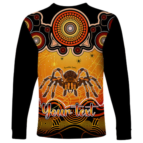 personalised-australia-scorpio-tarantulas-spider-zodiac-long-sleeve-shirt-auz-astrology-aboriginal-red