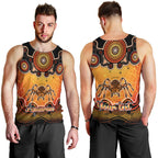 personalised-australia-scorpio-tarantulas-spider-zodiac-men-tank-top-auz-astrology-aboriginal-red